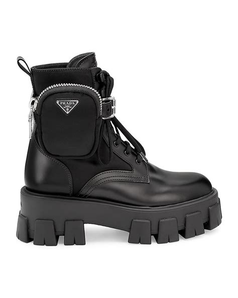 prada lug sole combat boots|prada boots for women.